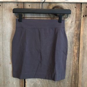 NWOT Moda International Victoria’s Secret Gray Bodycon Mini Skirt Size Small